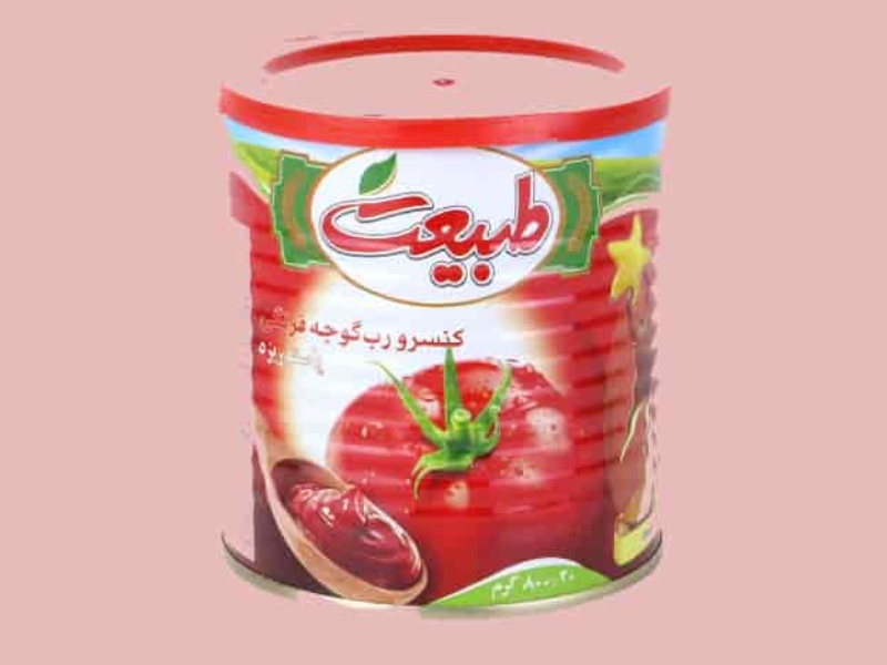 تصویر 1 از رب گوجه‌ فرنگی طبیعت تازه پخت با رنگ قرمز یکدست