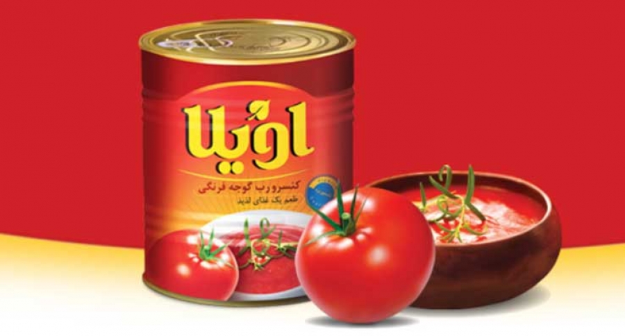 رب گوجه‌ فرنگی اویلا تولید شده از گوجه های تازه و رسیده
