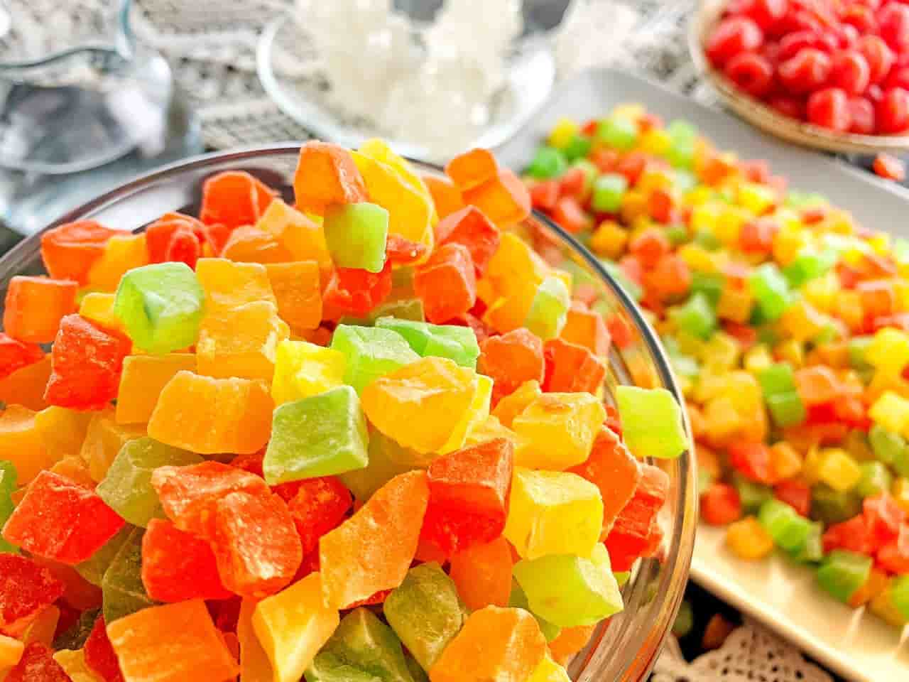 تصویر 1 از میوه خشک حبه ای با قطعات کوچک و نرم