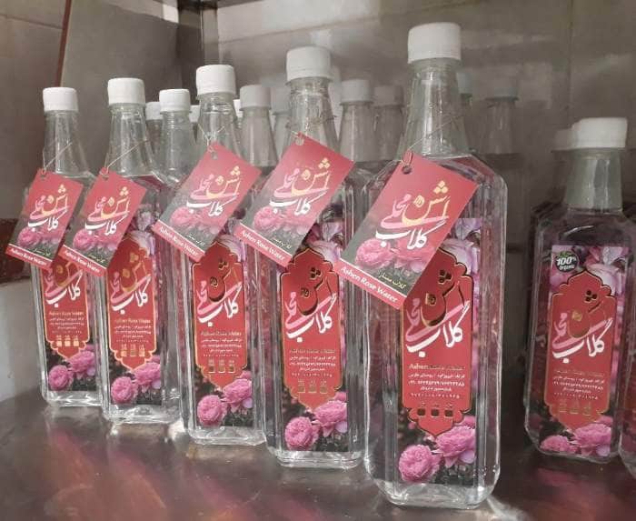 گلاب دو اتیشه اعلا شفاف حاصل تقطیر سنتی
