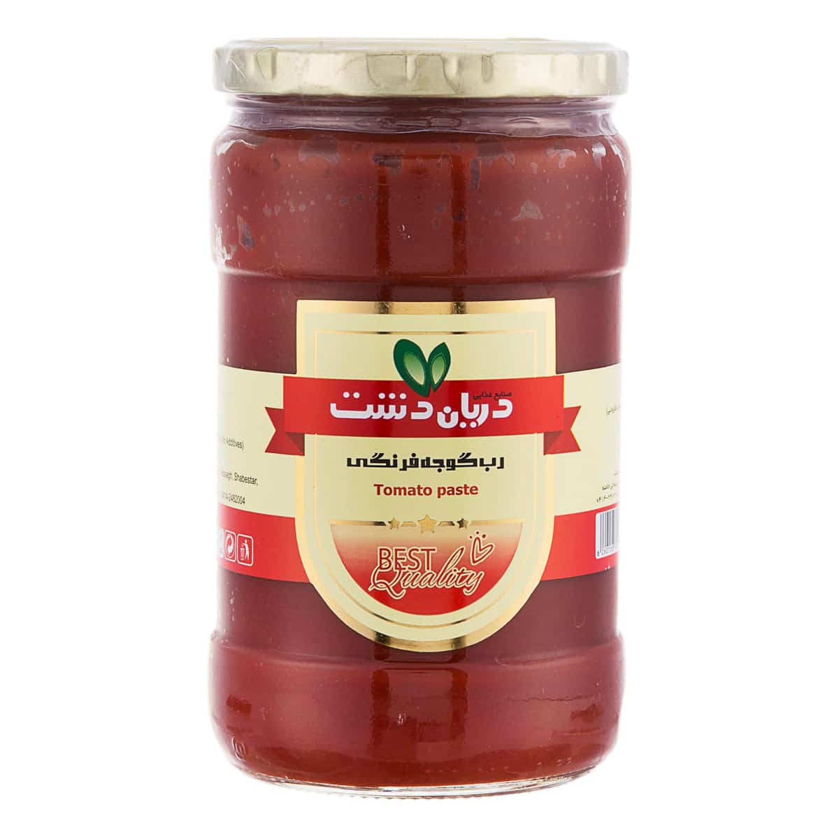 رب گوجه فرنگی دریان دشت با بافت غلیظ و رنگ طبیعی