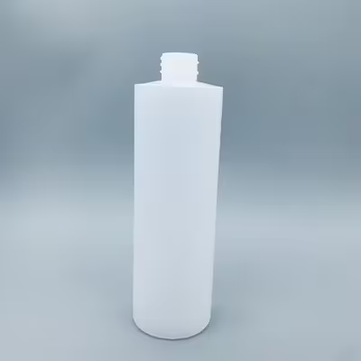 تصویر 3 از بطری پلاستیکی سفید با طراحی مینیمال و درب فشاری