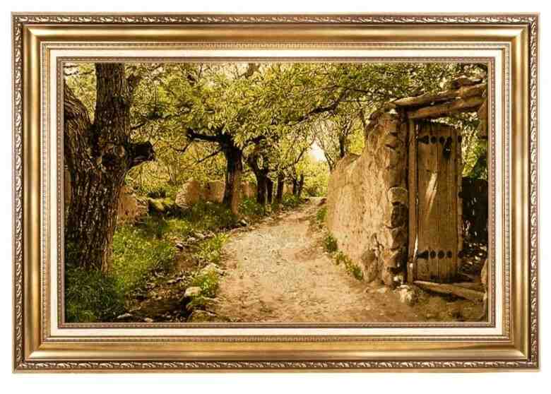 تصویر 4 از تابلو فرش مدرن و تزئینی ابریشمی برای دکوراسیون خانه های امروزی