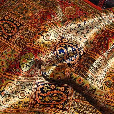 تصویر 3 از فرش ابریشم ماشینی الهام گرفته از هنر مدرن