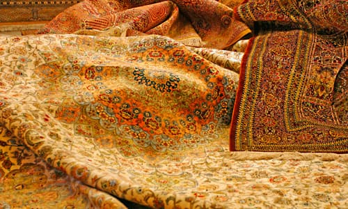 تصویر 1 از فرش ابریشم ماشینی الهام گرفته از هنر مدرن