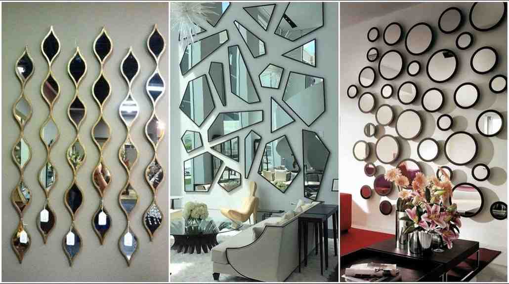 آینه دکوراتیو مدرن طرح هندسی جذاب برای دیوار