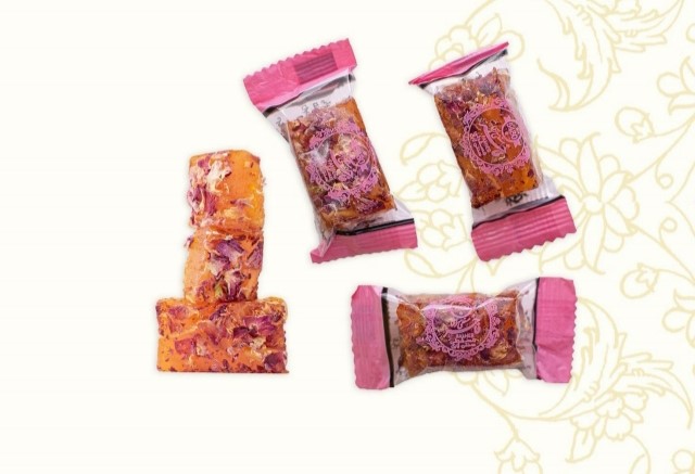 حلوا مسقطی گل محمدی لار + مخصوص پذیرایی خاص