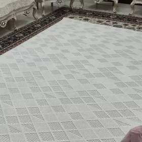 تصویر 1 از گلیم فرش رنگ روشن مناسب دکوراسیون مدرن منزل