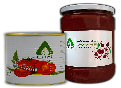 رب گوجه فرنگی آدرینا شیشه ای ۶۸۰ گرم با استاندارد بهداشتی