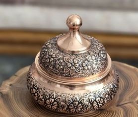 تصویر 1 از قندان مسی گل رز با طراحی ظریف و چشم نواز