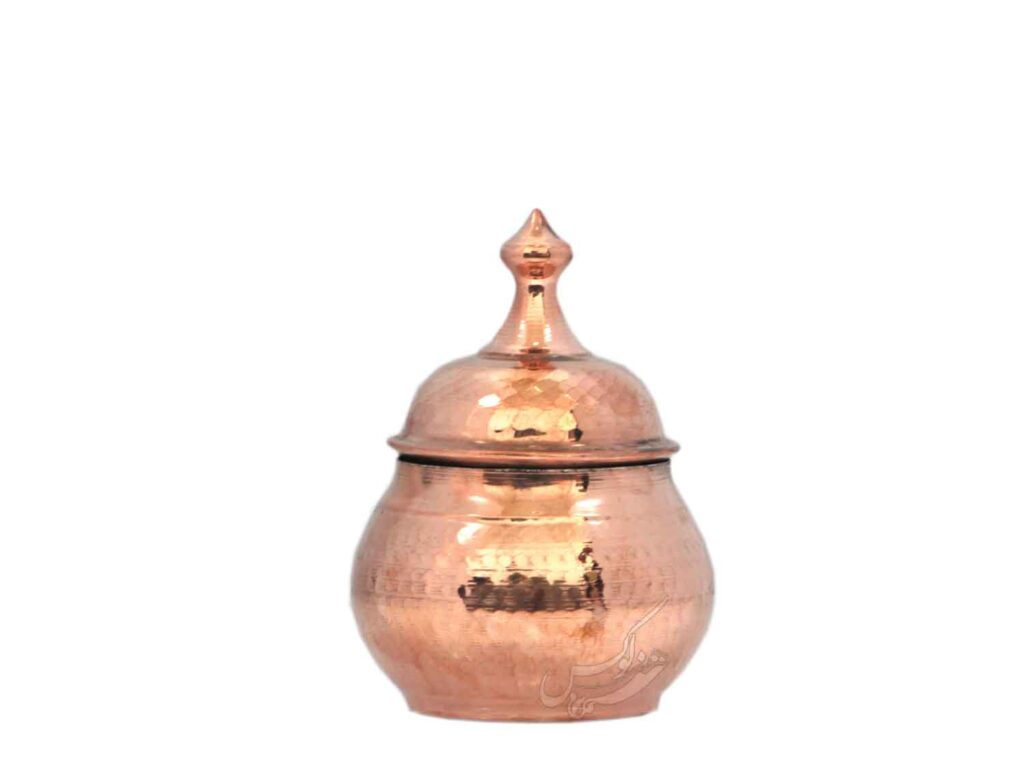 تصویر 4 از قندان مسی کوچک مناسب پذیرایی و استفاده روزمره