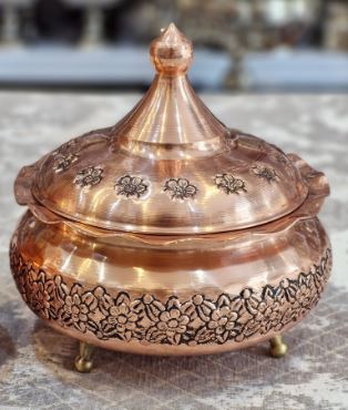 تصویر 1 از قندان مسی ارزان ساخته شده از مس مرغوب و بادوام