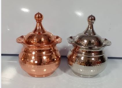 قندان مسی بزرگ با ظرفیت بالا و طراحی کاربردی