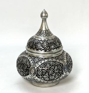 تصویر 4 از قندان مسی بدون پایه سفید با طراحی شیک و کاربردی