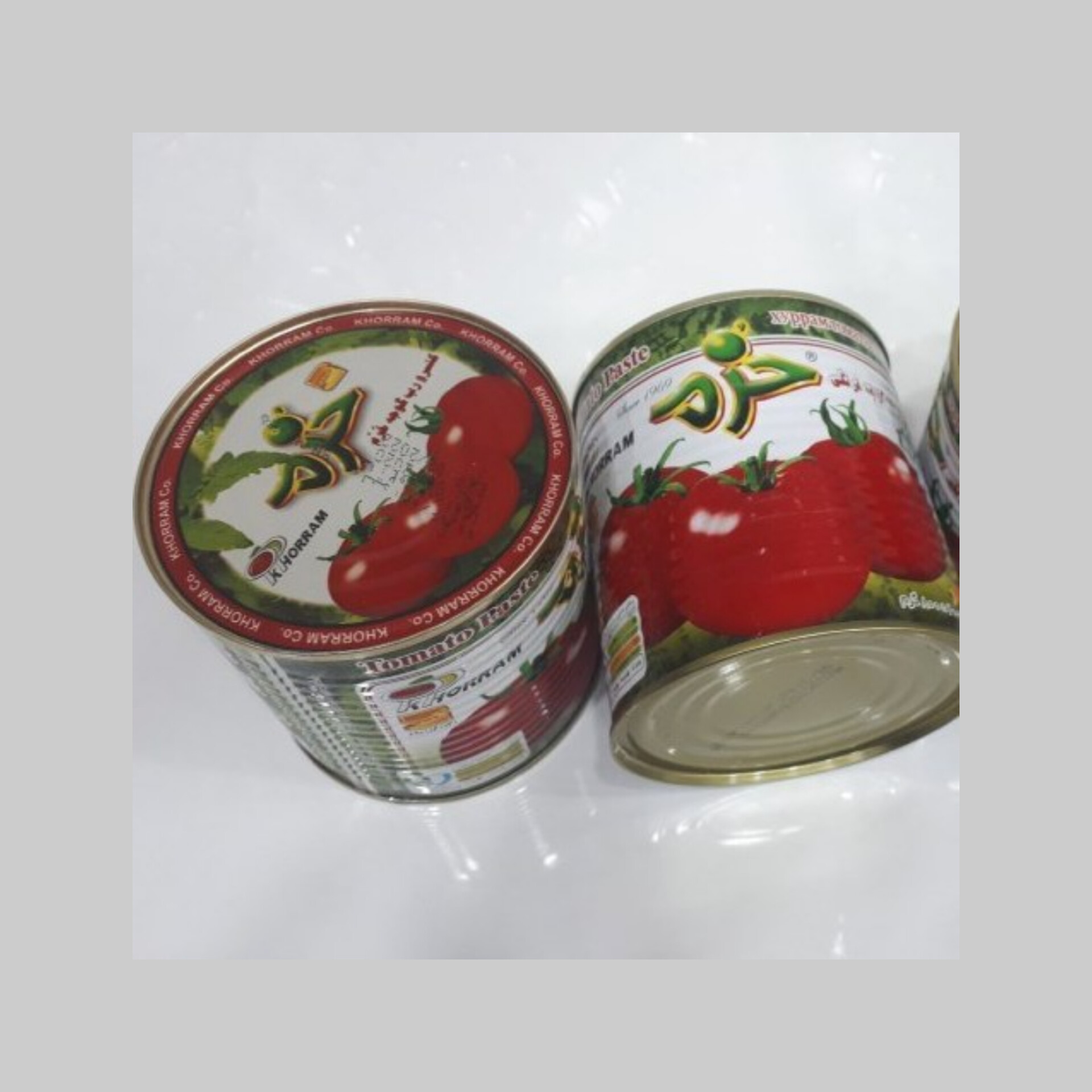 قیمت رب گوجه فرنگی خرم شیشه‌ای ۶۸۰ گرمی قوطی ۸۰۰ گرمی