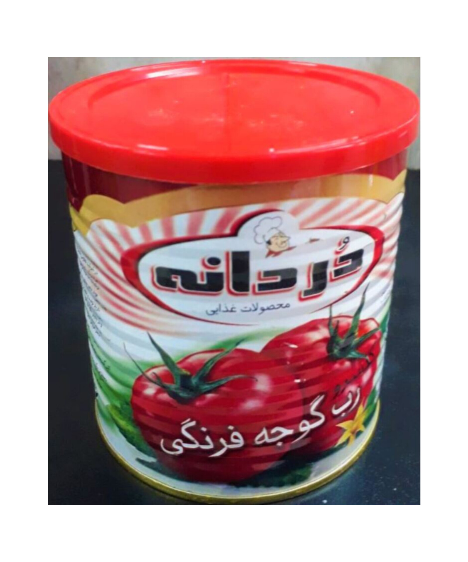 قیمت رب گوجه فرنگی دردانه شیشه‌ای ۶۸۰ گرمی قوطی ۸۰۰ گرمی