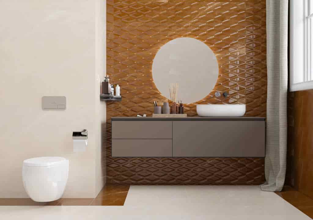 کاشی حمام و سرویس انتخابی ایده آل برای بازسازی