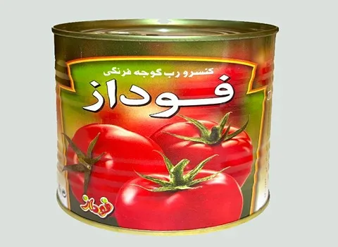 قیمت رب گوجه فرنگی فوداز شیشه‌ای ۶۸۰ گرمی قوطی ۸۰۰ گرمی