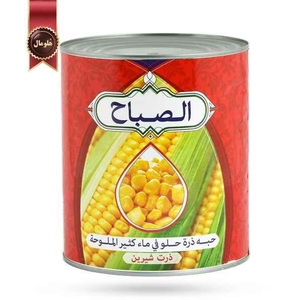 کنسرو ذرت الصباح تهیه شده از ذرت تازه و سالم