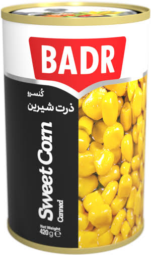 تصویر 1 از کنسرو ذرت بدر انتخابی لذیذ برای آشپزی روزانه