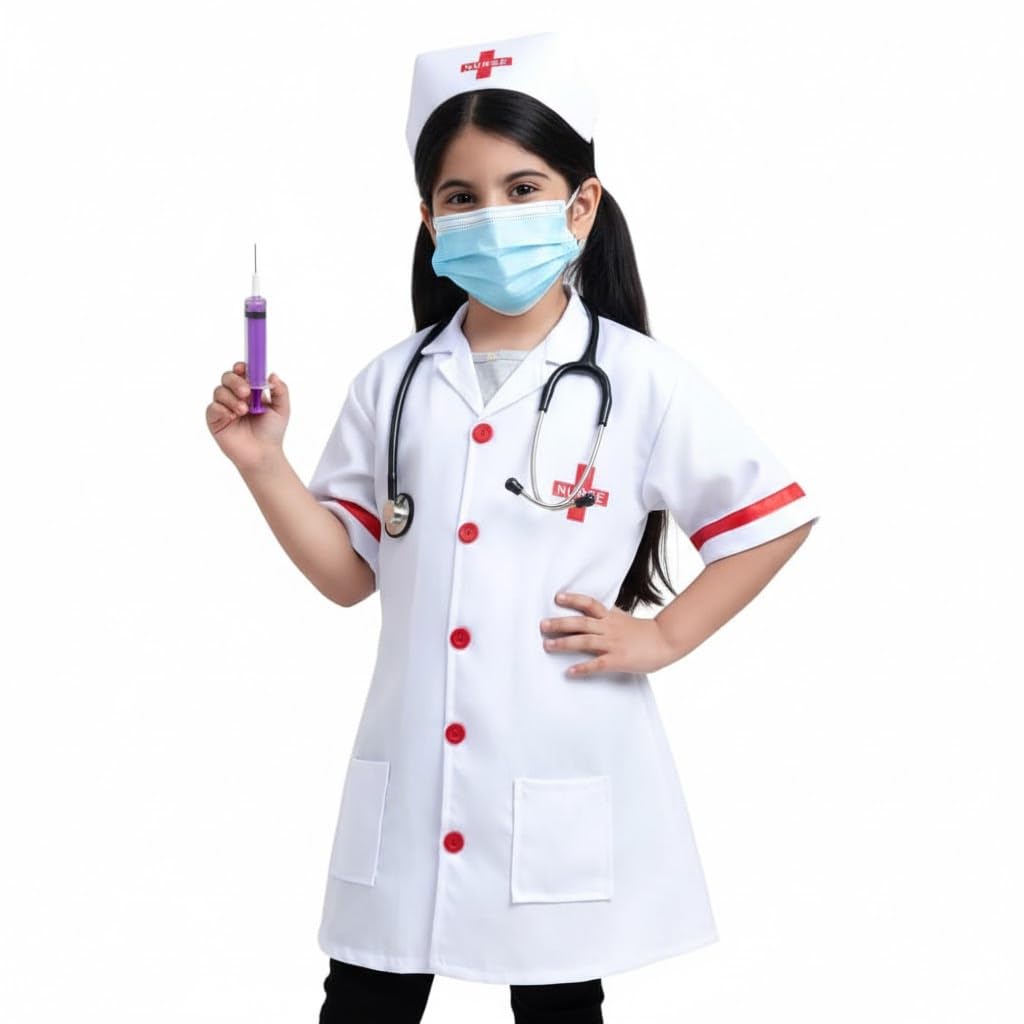روپوش پزشکی بچگانه طرح دار راحت و دوست داشتنی