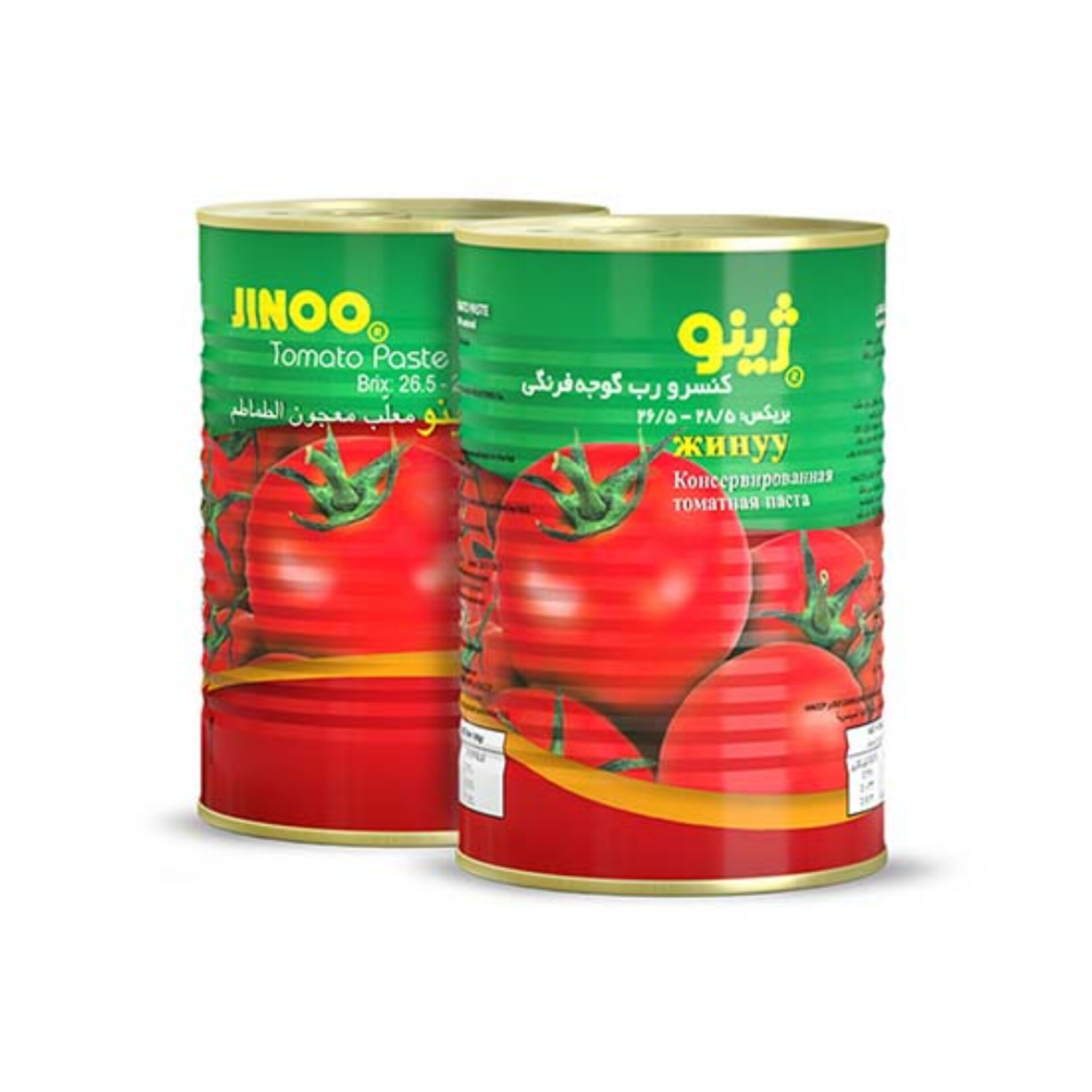 فروش عمده رب گوجه‌ فرنگی ژینو با استاندارد های بین‌المللی