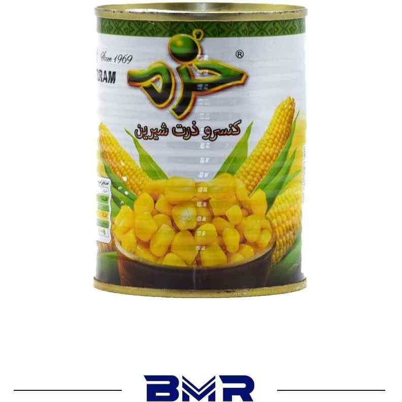کنسرو ذرت خرم دانه های تازه برای پخت آسان