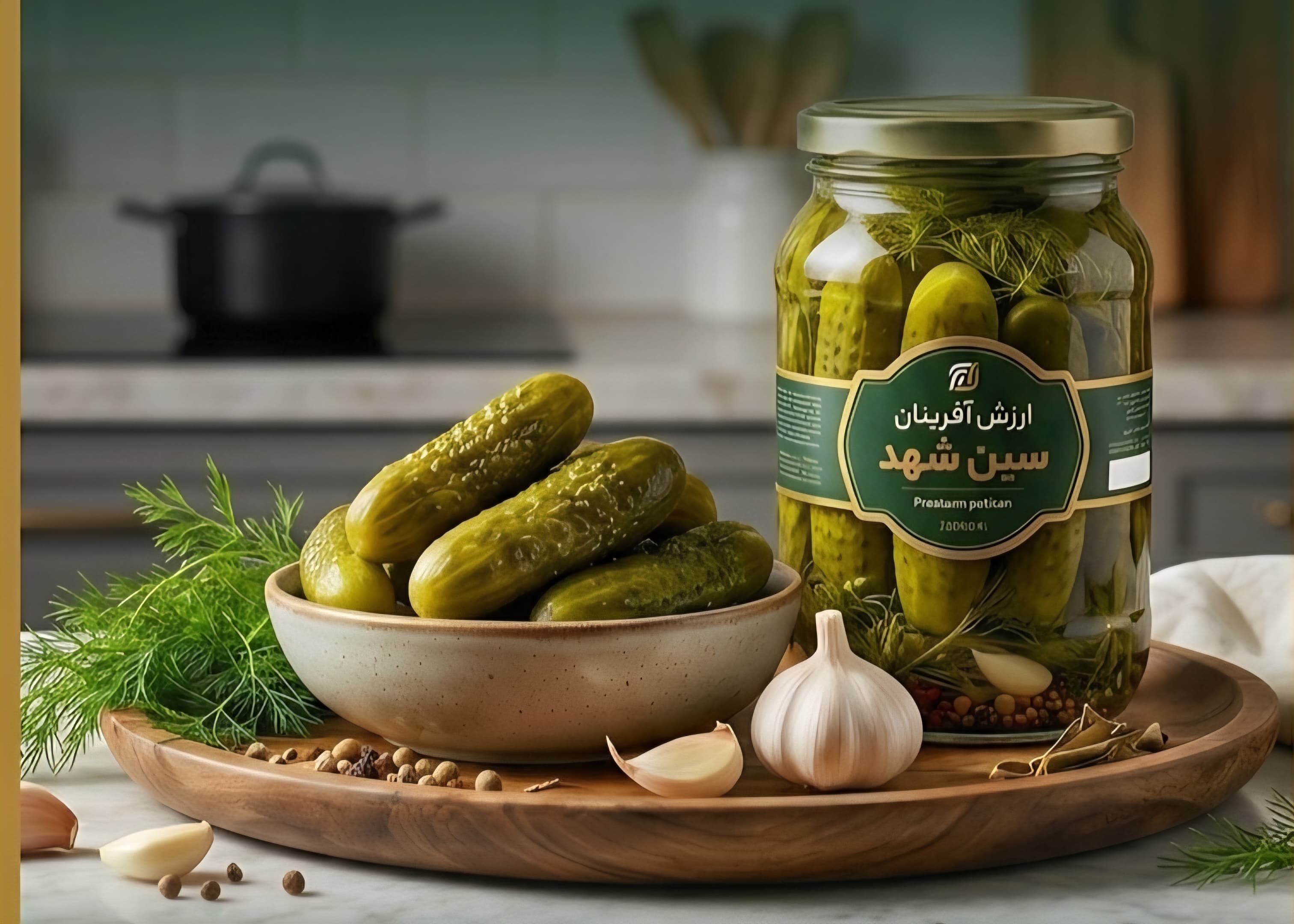 فروش عمده +خیارشور سوپرویژه شیشه ۷۰۰ گرمی