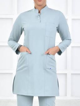 تصویر 2 از روپوش پزشکی بلند ضخیم برای استفاده در فصول سرد