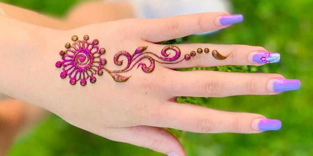 تصویر 2 از حنا هندی رنگی با کیفیت مناسب استفاده های هنری و زیبایی