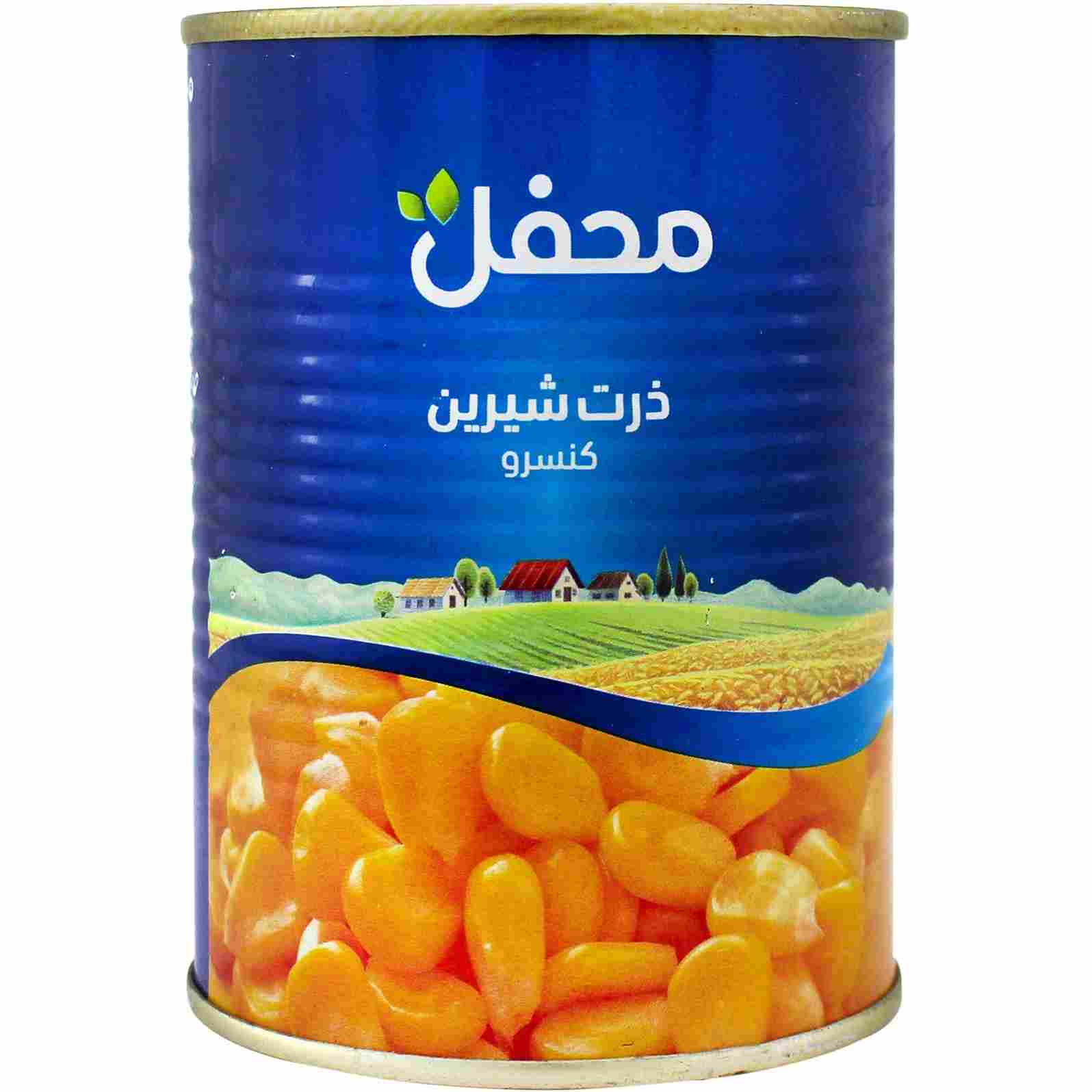 تصویر 3 از کنسرو ذرت محفل رنگ طلایی در هر بشقاب