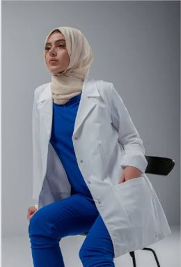 تصویر 3 از روپوش پزشکی خضرا مشهد با دوخت حرفه ای