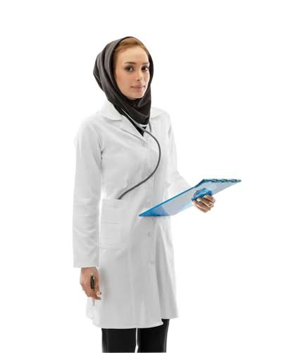 تصویر 2 از روپوش پزشکی خرم آباد مناسب استفاده روزانه کادر درمان