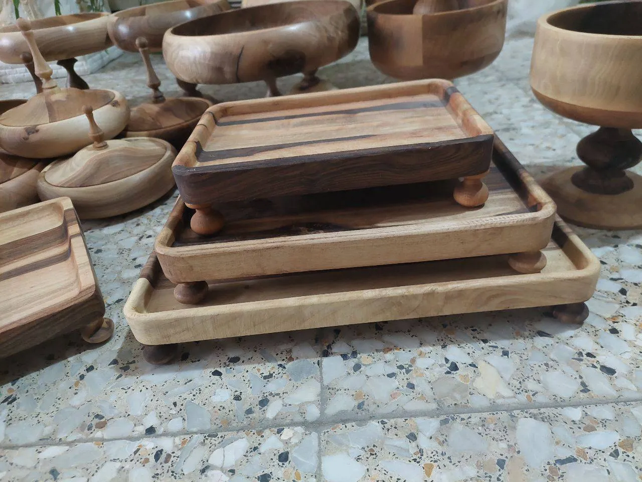 تصویر 1 از سینی چوبی لوکس یازلند