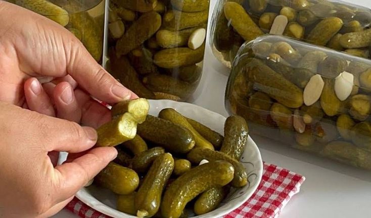 تصویر 1 از قیمت فروش عمده + خیارشور ویژه با بسته بندی ۲۰۰ گرمی