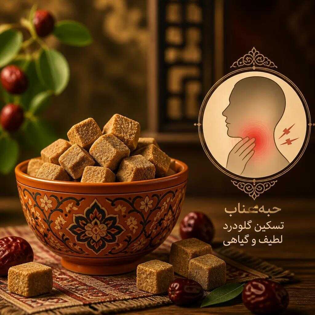 حبه عناب برای گلودرد