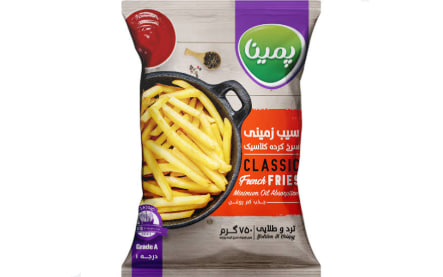 سیب زمینی نیمه آماده پمینا مناسب سرخ کردن و پخت آسان