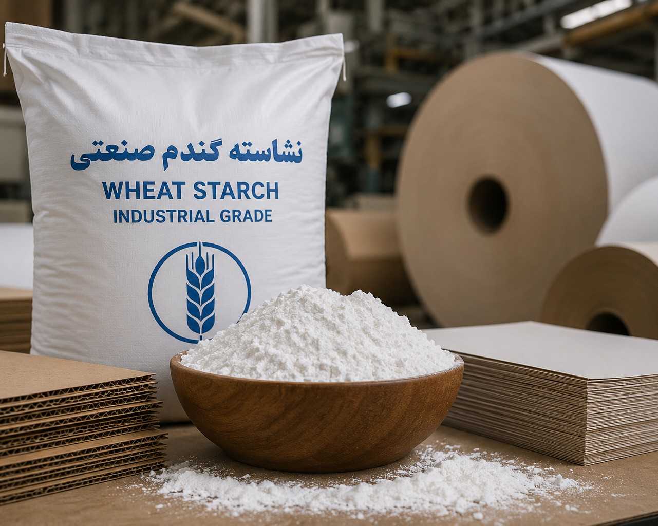 نشاسته گندم صنعتی | فروش عمده و تأمین مستقیم با قیمت رقابتی