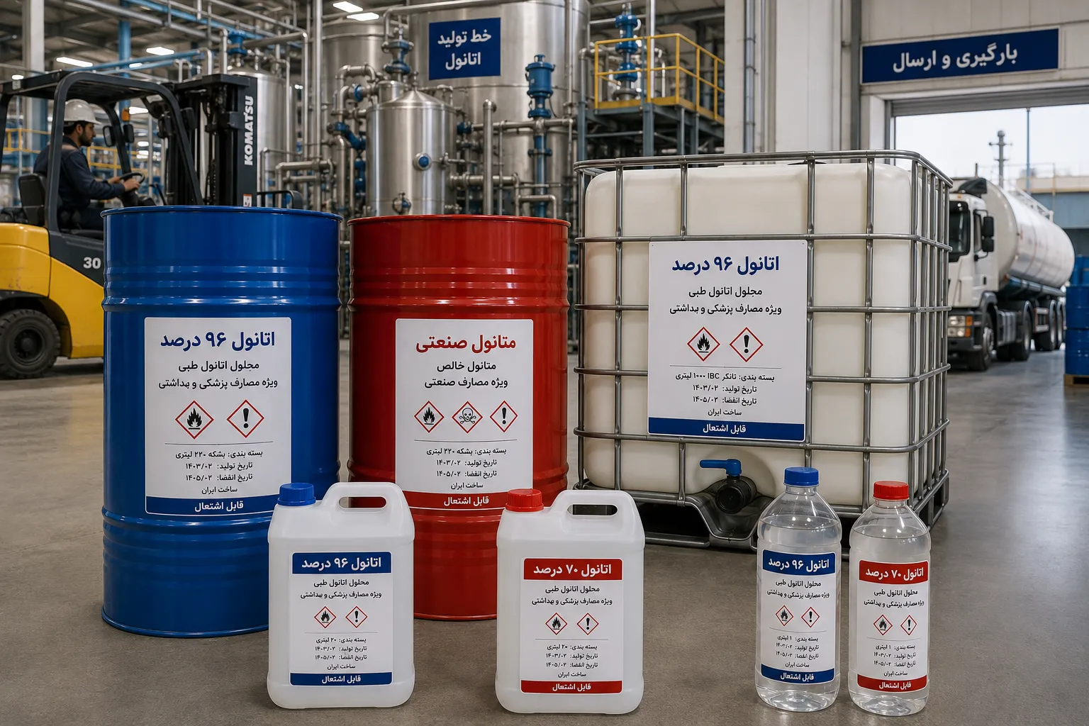 تامین کننده مستقیم الکل طبی ازخط تولید تا مصرف نهایی
