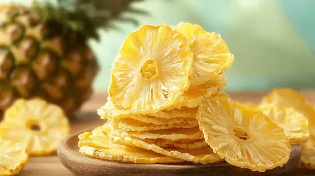 تصویر 7 از آناناس خشک حلقه‌ای تهیه‌شده از آناناس تازه و رسیده