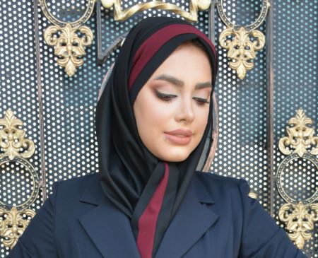 تصویر 2 از مقنعه کراواتی اداری مناسب محیط های رسمی و سازمانی