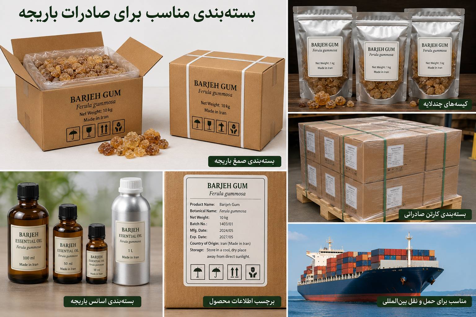 تصویر 1 از بسته‌بندی مناسب برای صادرات