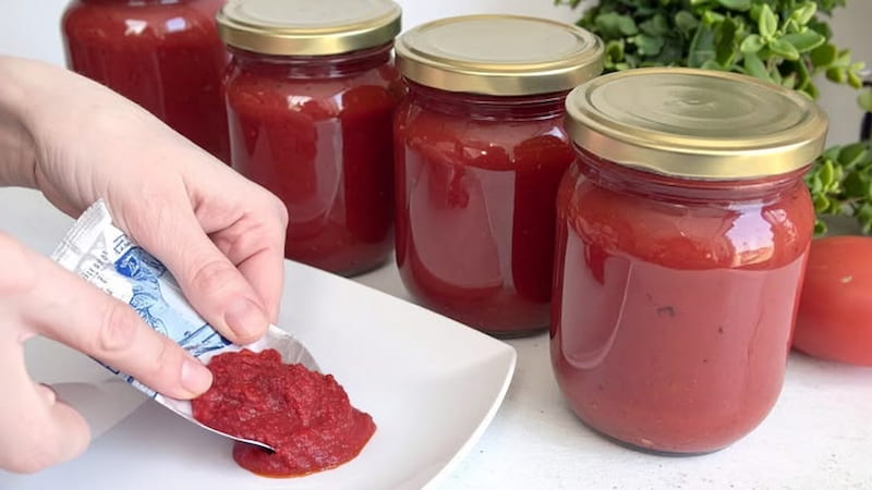تصویر 3 از رب گوجه فرنگی خانگی با رنگ طبیعی و کیفیت ممتاز