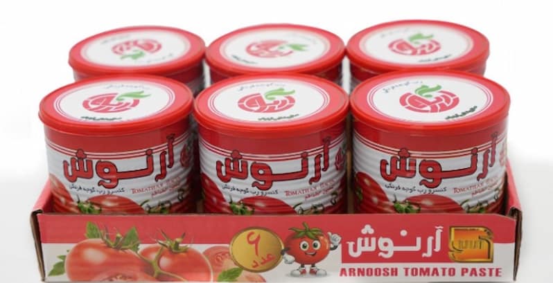 تصویر 4 از رب گوجه فرنگی آرنوش با غلظت و رنگ بی‌نظیر