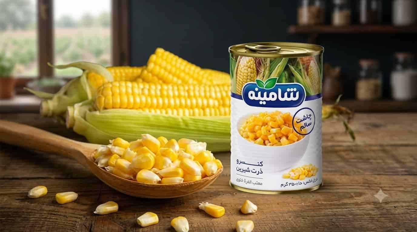 تصویر 2 از کنسرو ذرت شامینه تکمیل کننده طعم غذاهای خانگی