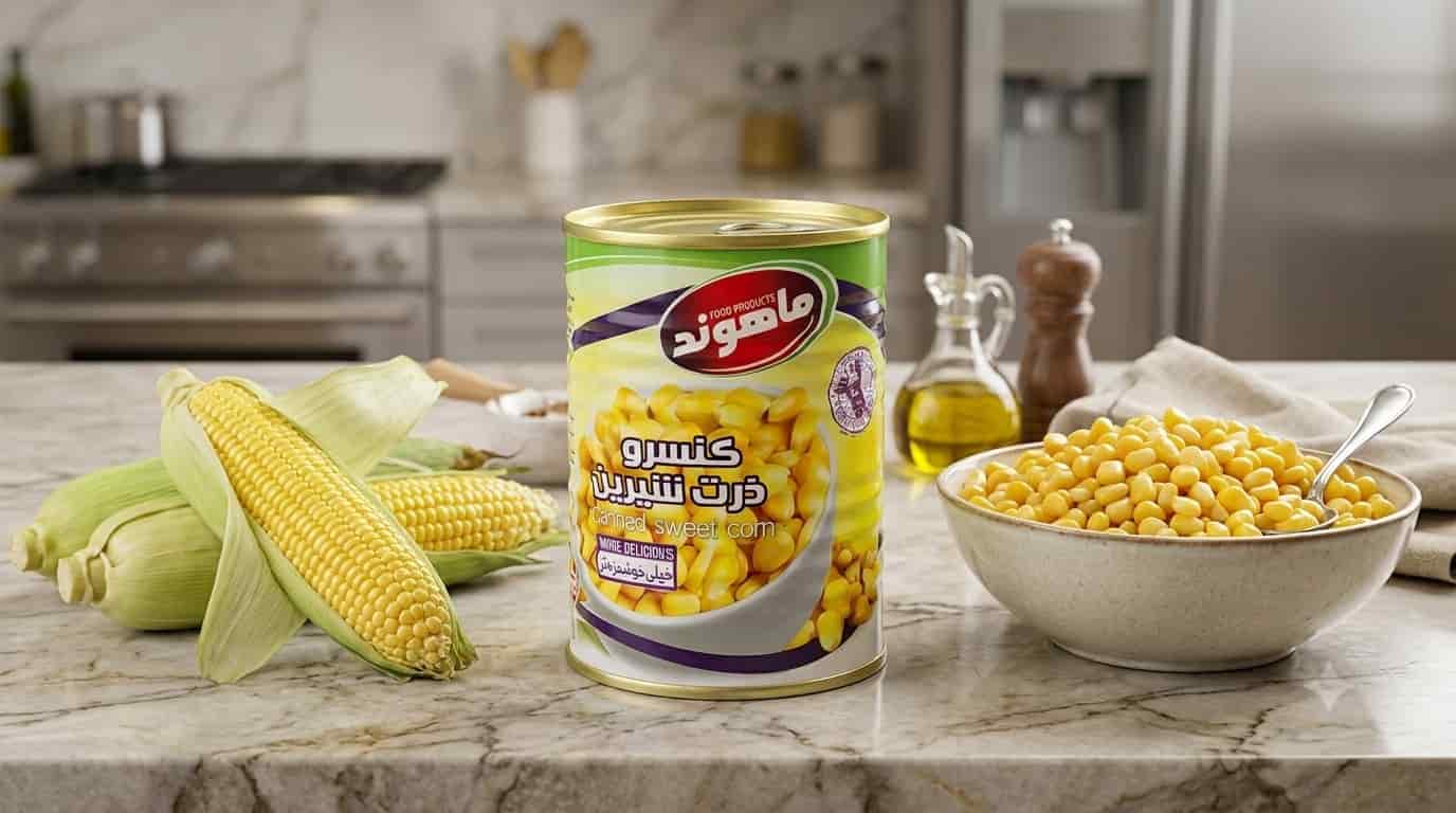 کنسرو ذرت ماهوند با دانه های شیرین برای سالاد های خاص