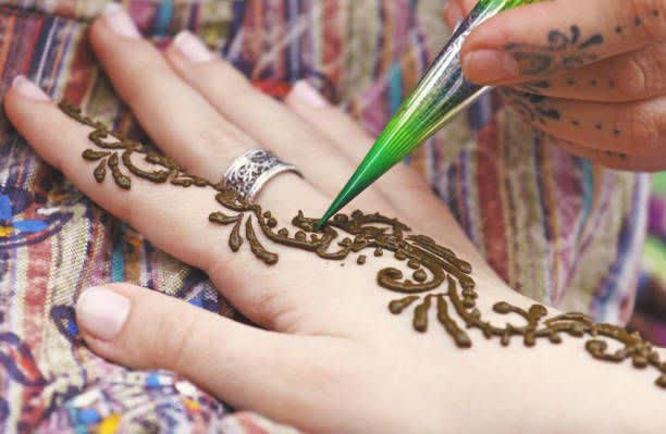تصویر 2 از حنا هندی قیفی مناسب طراحی و زیبایی پوست