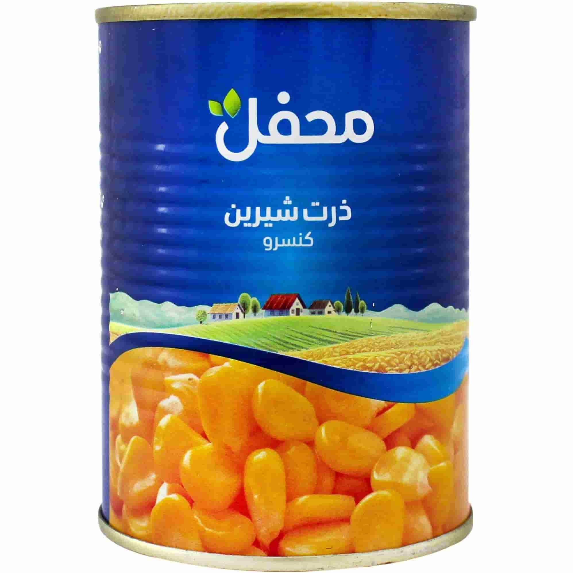 تصویر 1 از کنسرو ذرت محفل با دانه های تازه و خوش رنگ