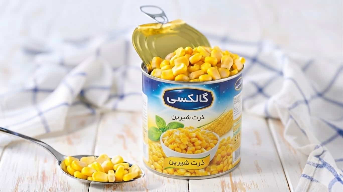 کنسرو ذرت گلکسی با تازگی ماندگار و مطلوب