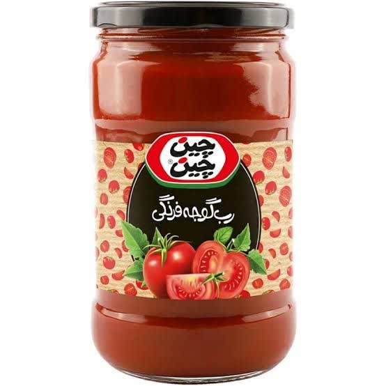 تصویر 1 از رب گوجه فرنگی چین چین با رنگ طبیعی و غلظت مناسب